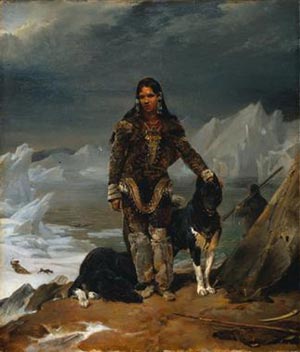 Frau aus dem Land der Eskimos
